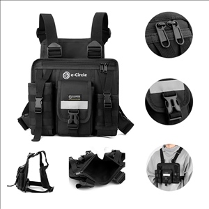 Multifunctional Nylon Chest Rig Bag With Reflective Stripe